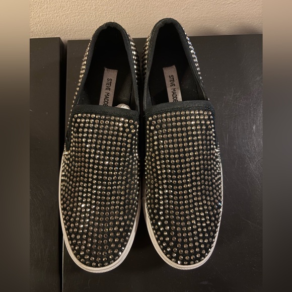 NEW! Steve Madden without box sparkle slip on sneakers. Size 7 mens , 9 women’s - Picture 1 of 6
